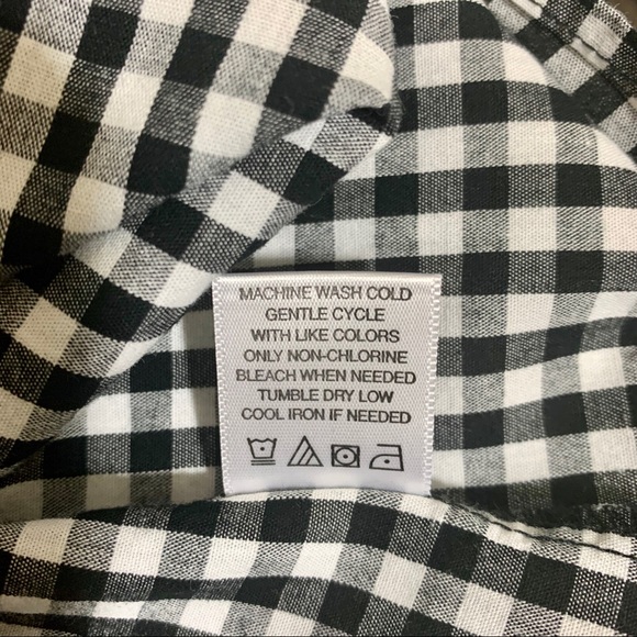 ❤️Love On A Hanger  Black & White Gingham Blouse - Picture 5 of 5